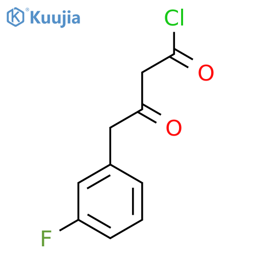 3-Oxo-4-(3-fluorophenyl)butanoyl chloride structure