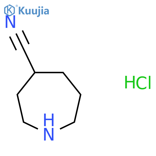 Azepane-4-carbonitrile hydrochloride structure