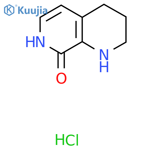 1,2,3,4,7,8-Hexahydro-1,7-naphthyridin-8-one hydrochloride structure