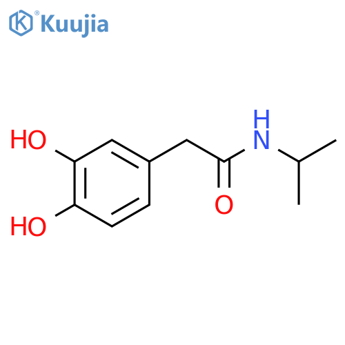 2-(3,4-dihydroxyphenyl)-N-(propan-2-yl)acetamide structure