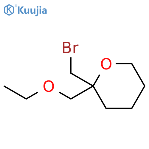 2-(Bromomethyl)-2-(ethoxymethyl)tetrahydro-2H-pyran structure