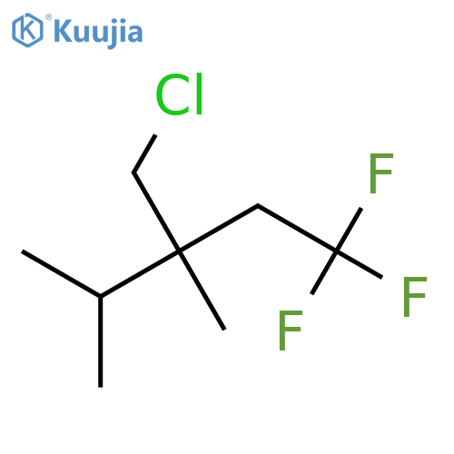 3-(Chloromethyl)-1,1,1-trifluoro-3,4-dimethylpentane structure