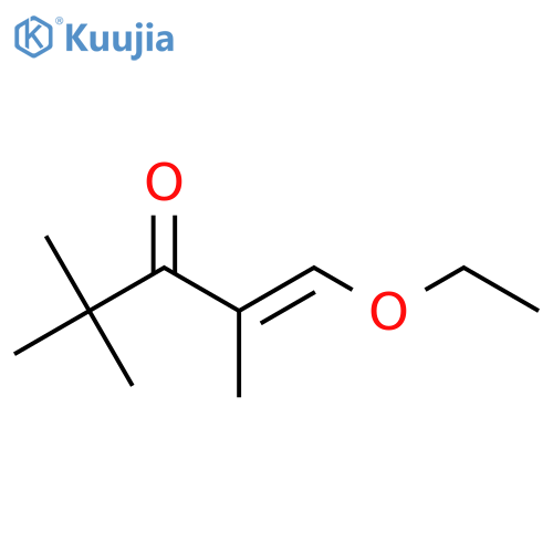 1-ethoxy-2,4,4-trimethylpent-1-en-3-one structure