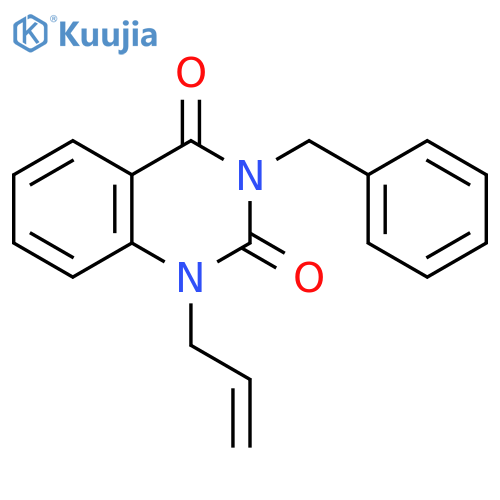 3-benzyl-1-(prop-2-en-1-yl)-1,2,3,4-tetrahydroquinazoline-2,4-dione structure
