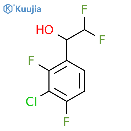 1-(3-chloro-2,4-difluorophenyl)-2,2-difluoroethan-1-ol structure