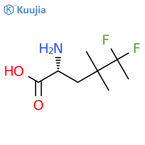 (2R)-2-amino-5,5-difluoro-4,4-dimethylhexanoic acid structure