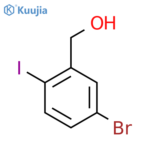 (5-Bromo-2-iodophenyl)methanol structure