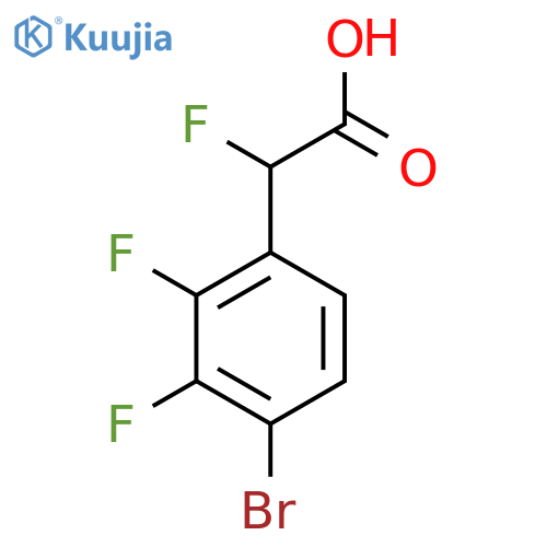 2-(4-bromo-2,3-difluorophenyl)-2-fluoroacetic acid structure