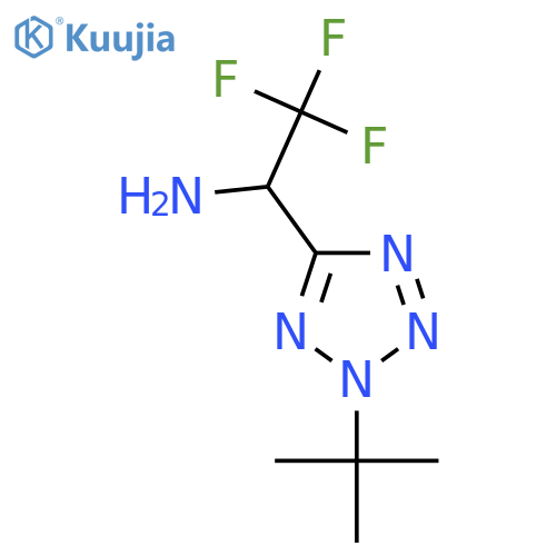 1-(2-tert-butyl-2H-1,2,3,4-tetrazol-5-yl)-2,2,2-trifluoroethan-1-amine structure