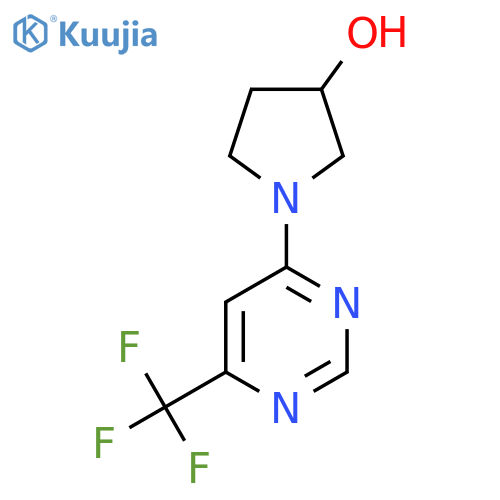 1-[6-(Trifluoromethyl)pyrimidin-4-yl]pyrrolidin-3-ol structure