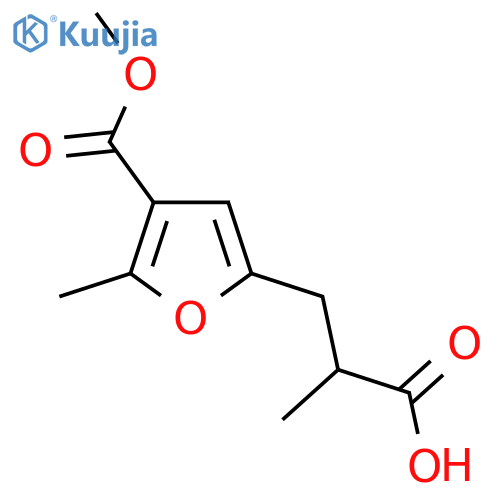 3-4-(methoxycarbonyl)-5-methylfuran-2-yl-2-methylpropanoic acid structure