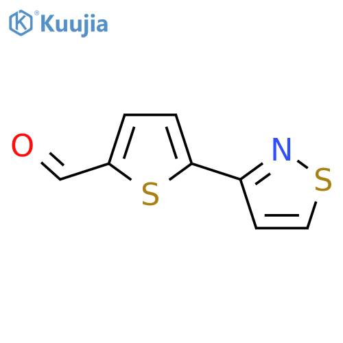 5-(1,2-Thiazol-3-yl)thiophene-2-carbaldehyde structure