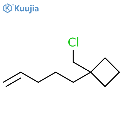 Cyclobutane, 1-(chloromethyl)-1-(4-penten-1-yl)- structure