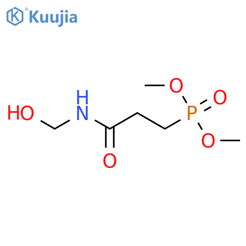 3-(Dimethylphosphono)-N-methylolpropionamide structure