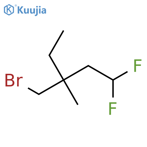 3-(Bromomethyl)-1,1-difluoro-3-methylpentane structure