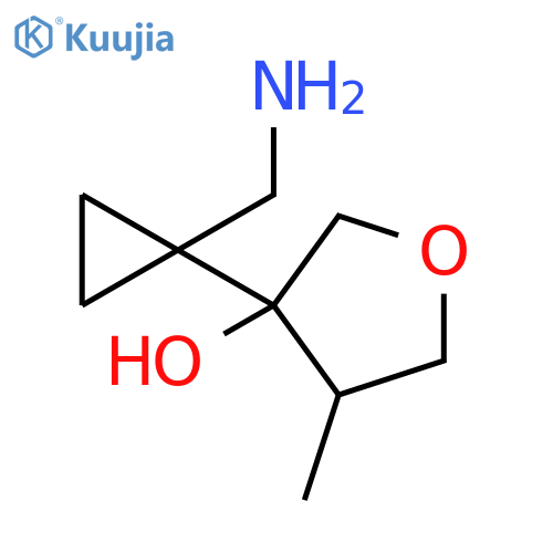 3-Furanol, 3-[1-(aminomethyl)cyclopropyl]tetrahydro-4-methyl- structure