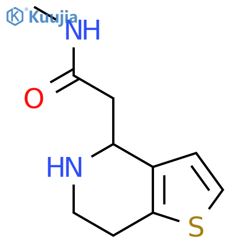 N-methyl-2-{4H,5H,6H,7H-thieno3,2-cpyridin-4-yl}acetamide structure