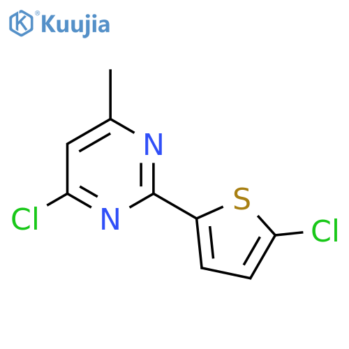 4-Chloro-2-(5-chlorothiophen-2-yl)-6-methylpyrimidine structure