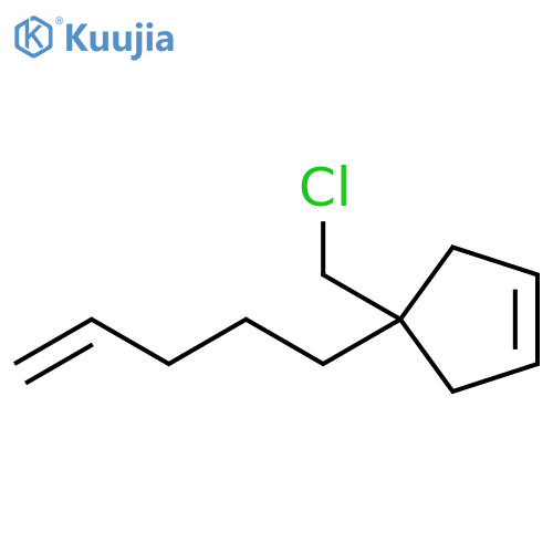 Cyclopentene, 4-(chloromethyl)-4-(4-penten-1-yl)- structure