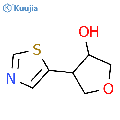 4-(1,3-thiazol-5-yl)oxolan-3-ol structure