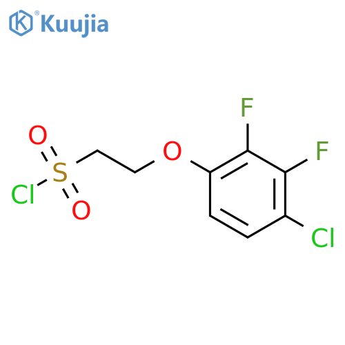 2-(4-chloro-2,3-difluorophenoxy)ethane-1-sulfonyl chloride structure