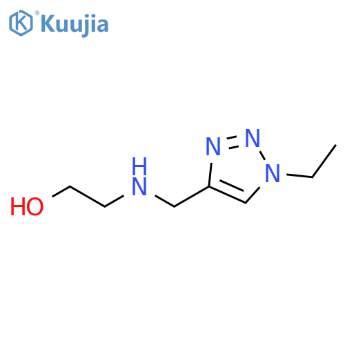 Ethanol, 2-[[(1-ethyl-1H-1,2,3-triazol-4-yl)methyl]amino]- structure