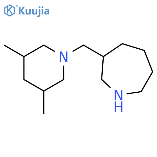 1H-Azepine, 3-[(3,5-dimethyl-1-piperidinyl)methyl]hexahydro- structure
