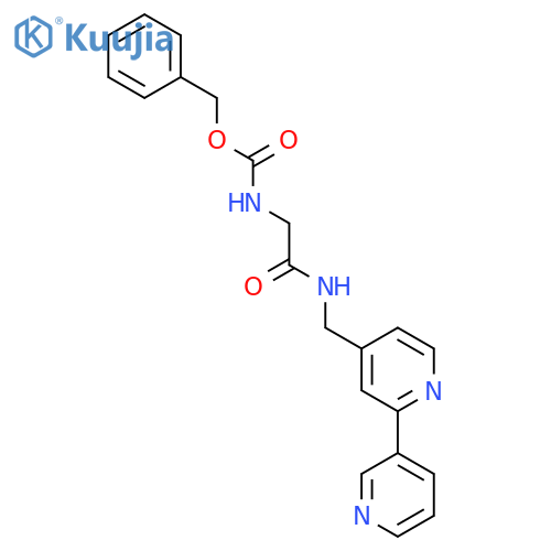 benzyl N-{[({[2,3'-bipyridine]-4-yl}methyl)carbamoyl]methyl}carbamate structure