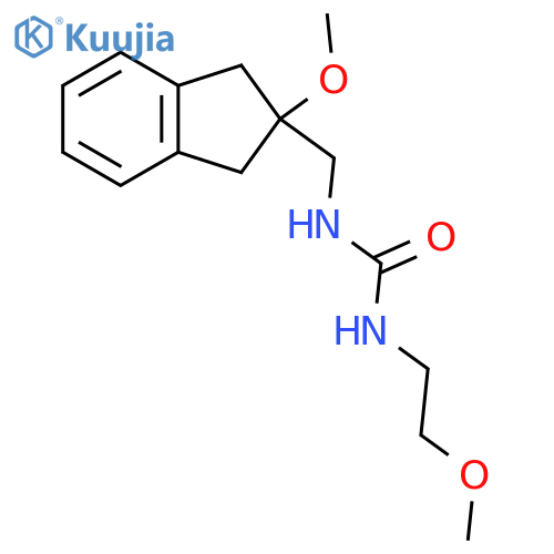 1-[(2-methoxy-2,3-dihydro-1H-inden-2-yl)methyl]-3-(2-methoxyethyl)urea structure