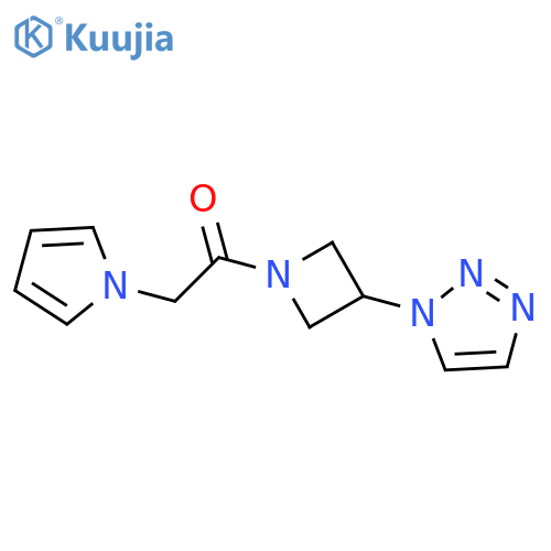 2-pyrrol-1-yl-1-[3-(triazol-1-yl)azetidin-1-yl]ethanone structure
