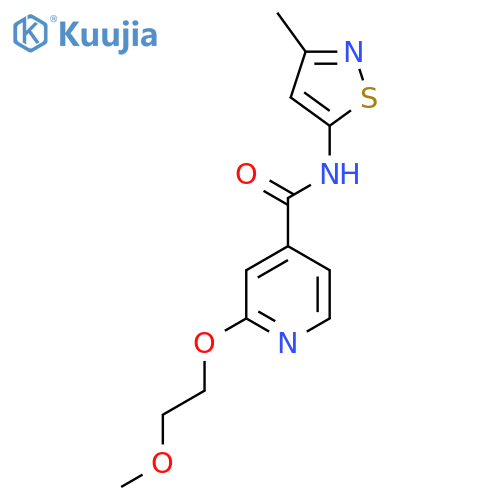2-(2-methoxyethoxy)-N-(3-methylisothiazol-5-yl)isonicotinamide structure