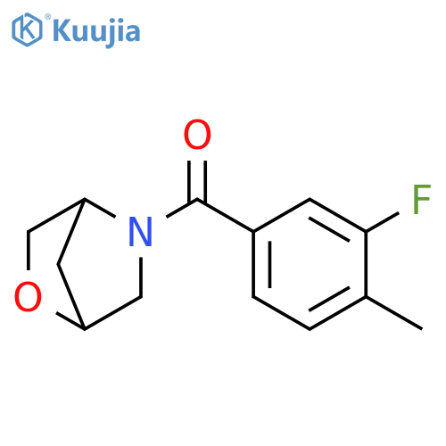 5-(3-fluoro-4-methylbenzoyl)-2-oxa-5-azabicyclo2.2.1heptane structure