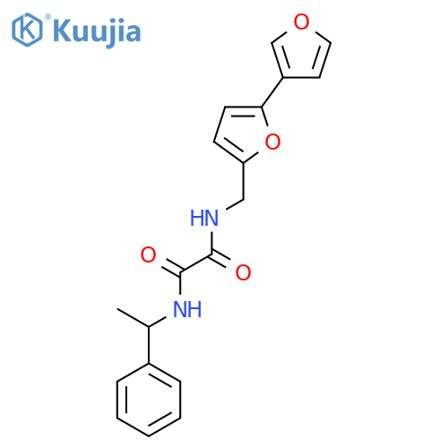 N-({[2,3'-bifuran]-5-yl}methyl)-N'-(1-phenylethyl)ethanediamide structure