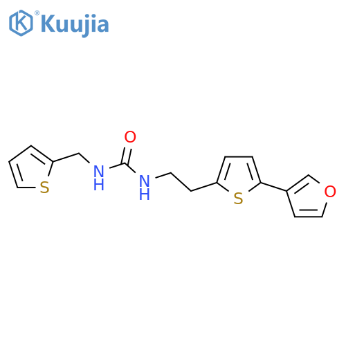 3-{2-5-(furan-3-yl)thiophen-2-ylethyl}-1-(thiophen-2-yl)methylurea structure
