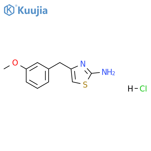 2-Thiazolamine, 4-[(3-methoxyphenyl)methyl]-, hydrochloride (1:1) structure