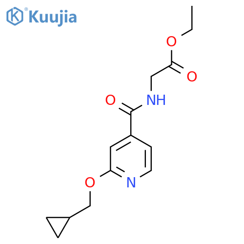 Ethyl 2-(2-(cyclopropylmethoxy)isonicotinamido)acetate structure
