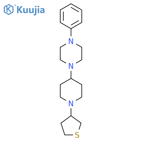 1-phenyl-4-[1-(thiolan-3-yl)piperidin-4-yl]piperazine structure