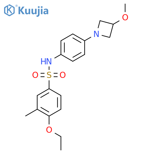 4-ethoxy-N-(4-(3-methoxyazetidin-1-yl)phenyl)-3-methylbenzenesulfonamide structure