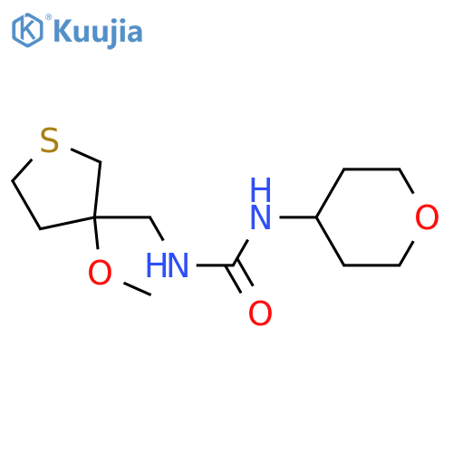 3-[(3-methoxythiolan-3-yl)methyl]-1-(oxan-4-yl)urea structure