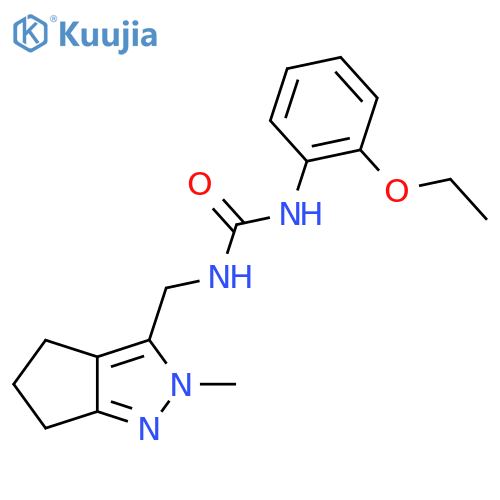 1-(2-ethoxyphenyl)-3-({2-methyl-2H,4H,5H,6H-cyclopenta[c]pyrazol-3-yl}methyl)urea structure