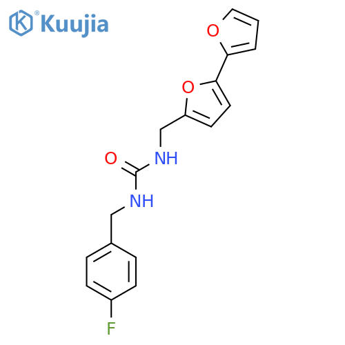 3-({2,2'-bifuran-5-yl}methyl)-1-(4-fluorophenyl)methylurea structure