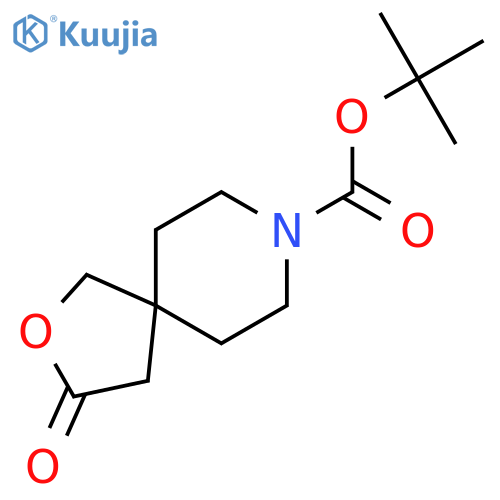 tert-Butyl 3-oxo-2-oxa-8-azaspiro[4.5]decane-8-carboxylate structure