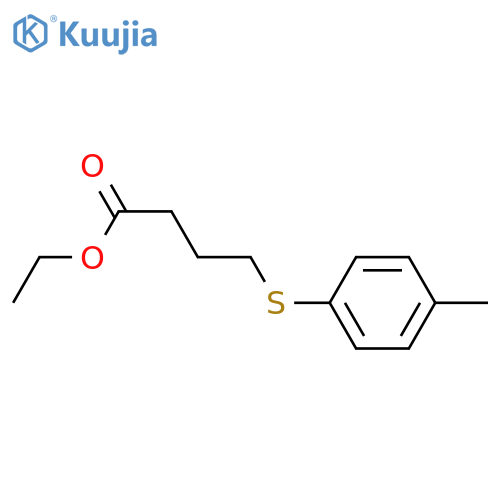Ethyl 4-(4-methylphenyl)sulfanylbutanoate structure