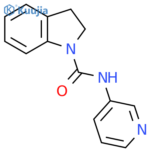 N-(pyridin-3-yl)-2,3-dihydro-1H-indole-1-carboxamide structure