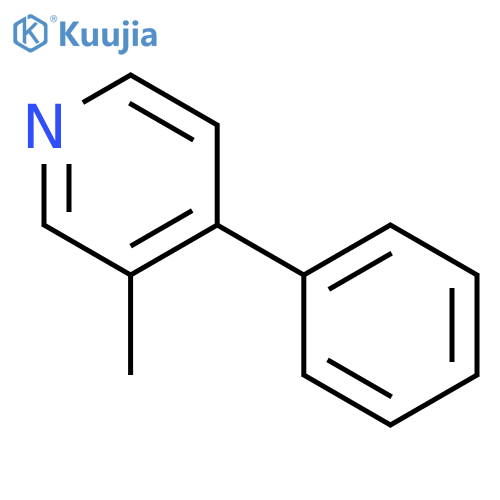 Pyridine,3-methyl-4-phenyl- structure