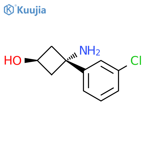 (1s,3s)-3-amino-3-(3-chlorophenyl)cyclobutan-1-ol structure