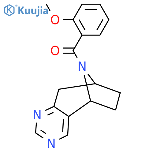 (2-methoxyphenyl)((5R,8S)-6,7,8,9-tetrahydro-5H-5,8-epiminocyclohepta[d]pyrimidin-10-yl)methanone structure