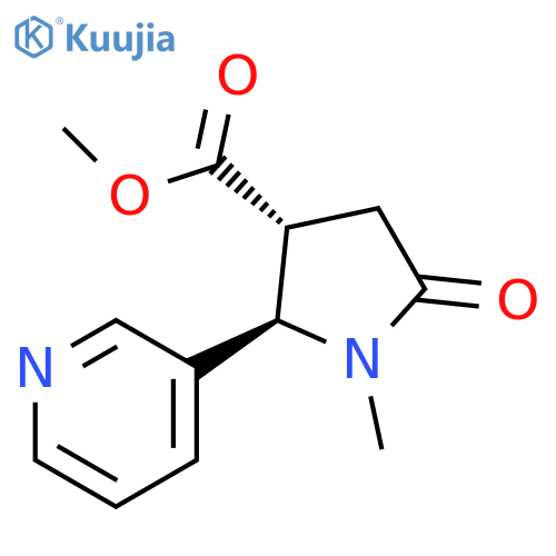 rac-methyl (2R,3R)-1-methyl-5-oxo-2-(pyridin-3-yl)pyrrolidine-3-carboxylate, trans structure