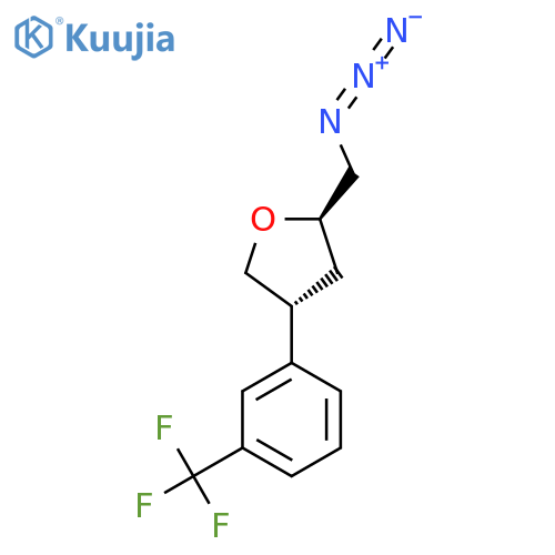 (2R,4R)-2-(azidomethyl)-4-3-(trifluoromethyl)phenyloxolane structure