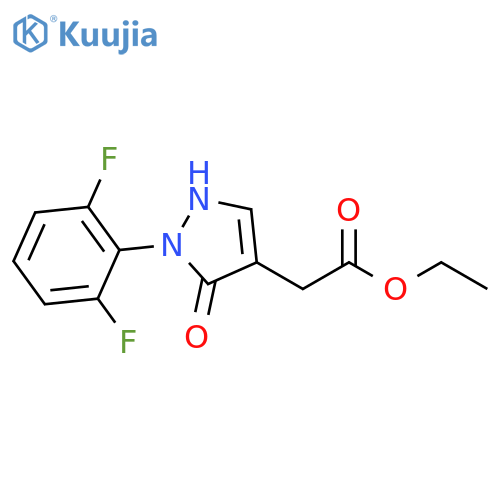 ethyl 2-2-(2,6-difluorophenyl)-3-oxo-2,3-dihydro-1H-pyrazol-4-ylacetate structure